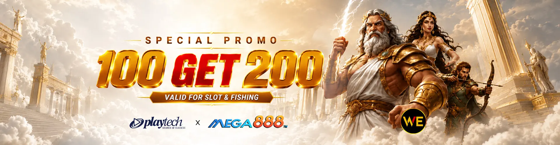 WeClub 100 Get 200 special offer banner