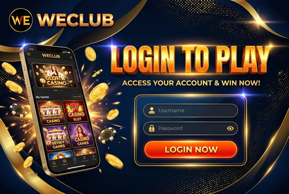 WeClub member sign-in banner with a button to open the account login form